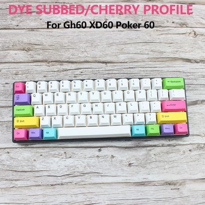 Cherry Profile 60% Keyboard Poker Layout Keycaps Set