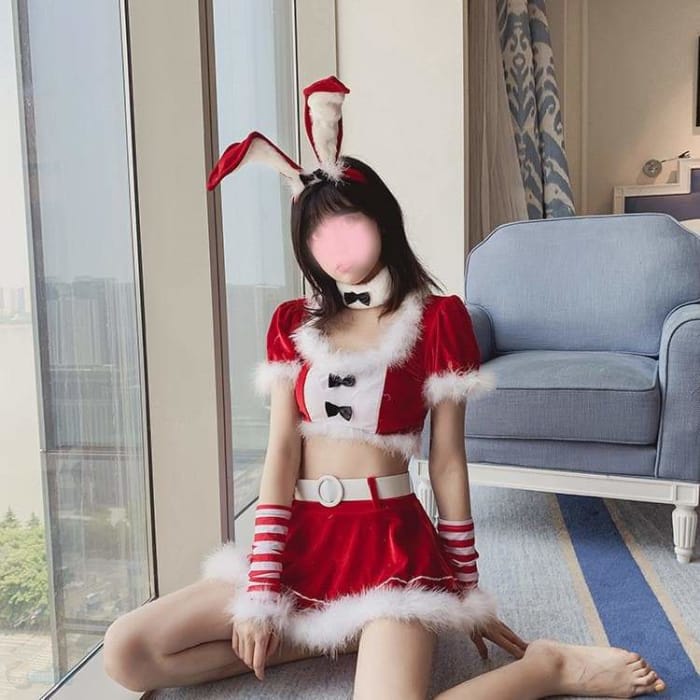 Christmas Cute Anime Bunny Girl Costume Halloween Temptation