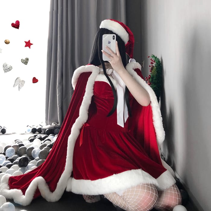 Christmas Plush Dress CP093