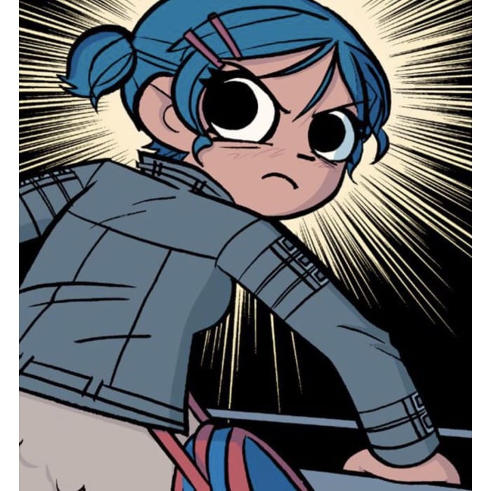 Commission Request Ramona Flowers Blue PU Jacket C13033 - Cospicky
