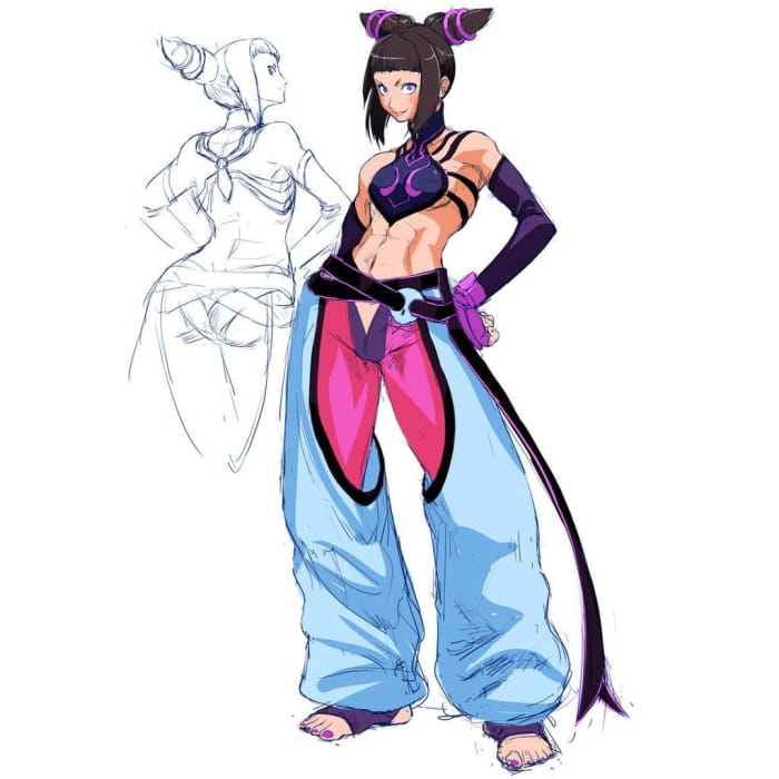 Commission Request Street Fighter Juri Han Cosplay Costume CP1811972 - Cospicky