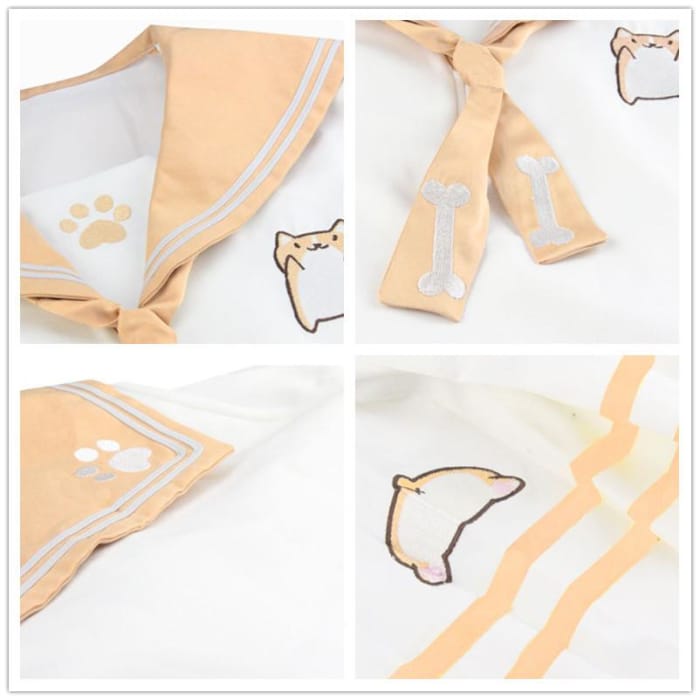 Corgi Sailor Uniform Shirt/Skirt CP1710012 - Cospicky