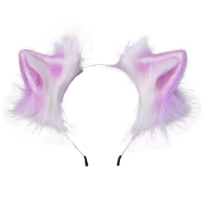 Cosplay Cat Ear Chenille Headband-2