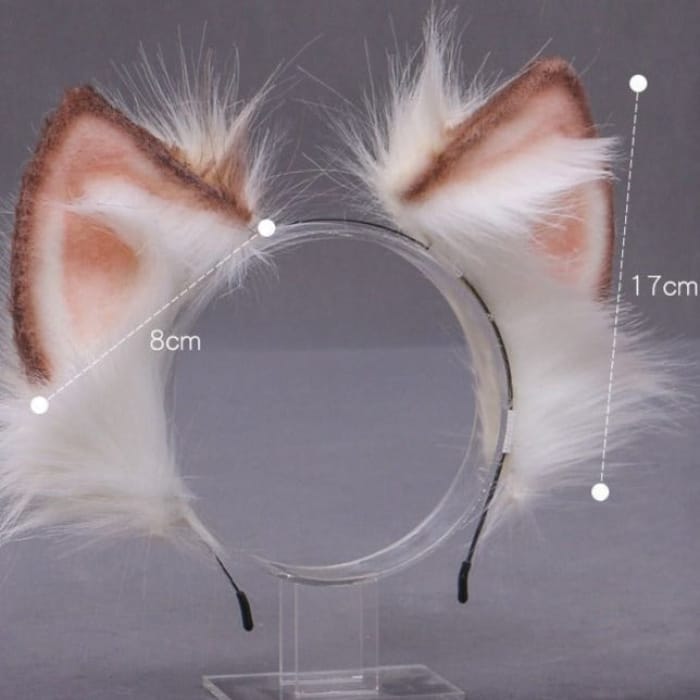 Cosplay Cat Fox Ear Chenille Headband-1