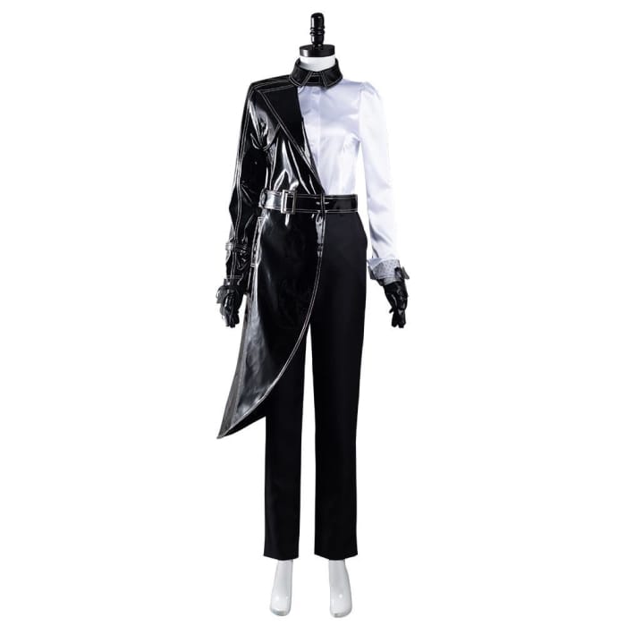 Cruella Black White Shirt Coat Pants Outfits Halloween 