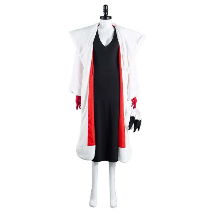 Cruella De Vil Dress Outfits Halloween Carnival Suit Cosplay