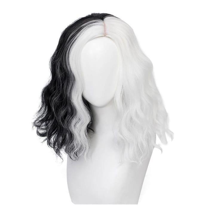Cruella de Vil Heat Resistant Synthetic Hair Cosplay Wig - 