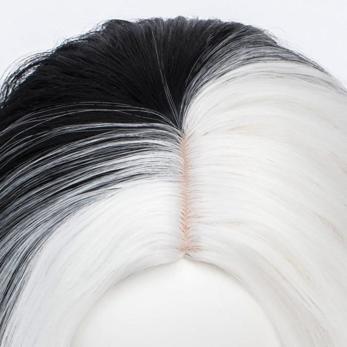 Cruella de Vil Heat Resistant Synthetic Hair Cosplay Wig - 