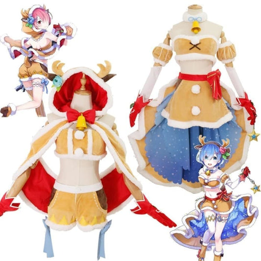 Custom Size Re:Life In a Different World From Zero Rem Ram Cosplay Costume SS0747 - Cospicky