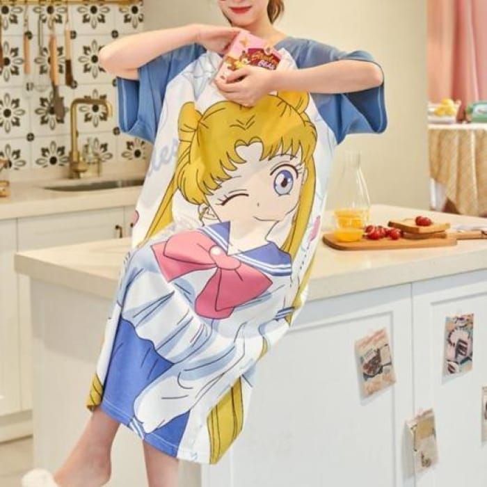 Cute Summer Sailor Moon Homewear Pajamas Dress CC1728 - #1 /