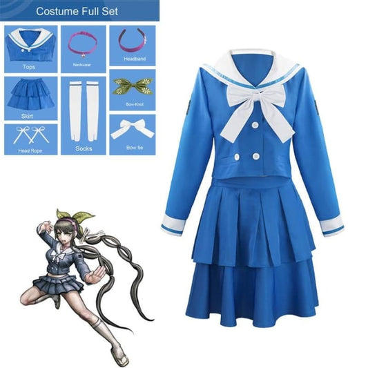 Danganronpa V3 Chabashira Tenko Cosplay Schoolgirl JK Uniform Set Sailor Suit CC0064 - Cospicky