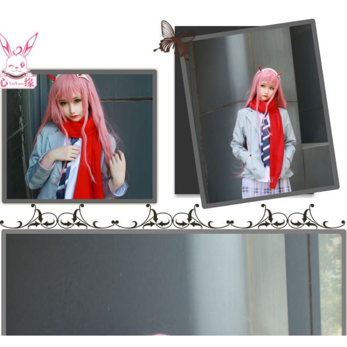 DARLING in the FRANXX Zero Two Cosplay Costume Set-11