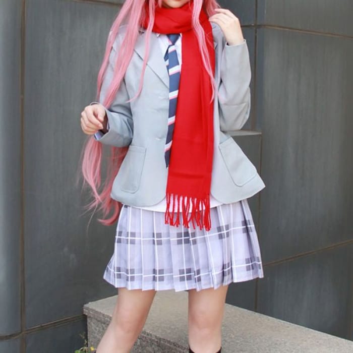 DARLING in the FRANXX Zero Two Cosplay Costume Set-17