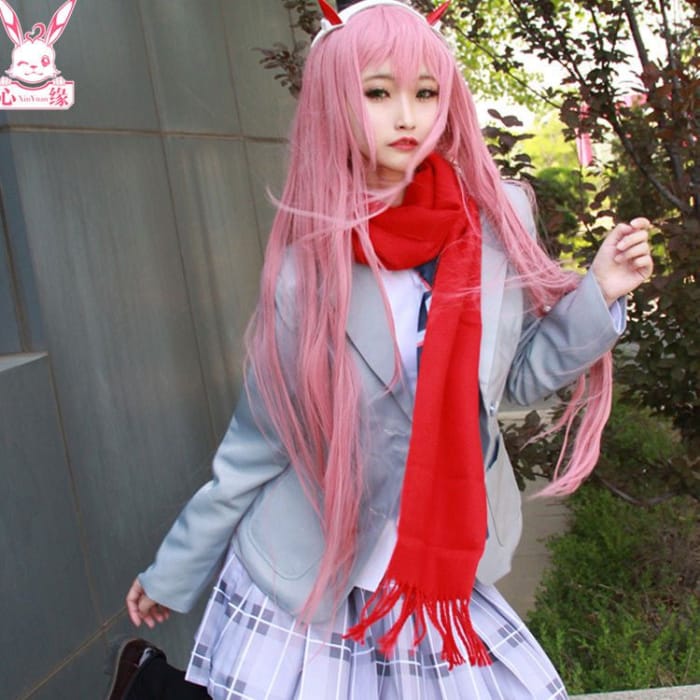 DARLING in the FRANXX Zero Two Cosplay Costume Set-4