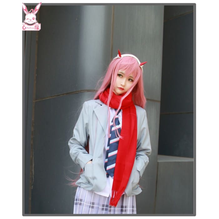 DARLING in the FRANXX Zero Two Cosplay Costume Set-15