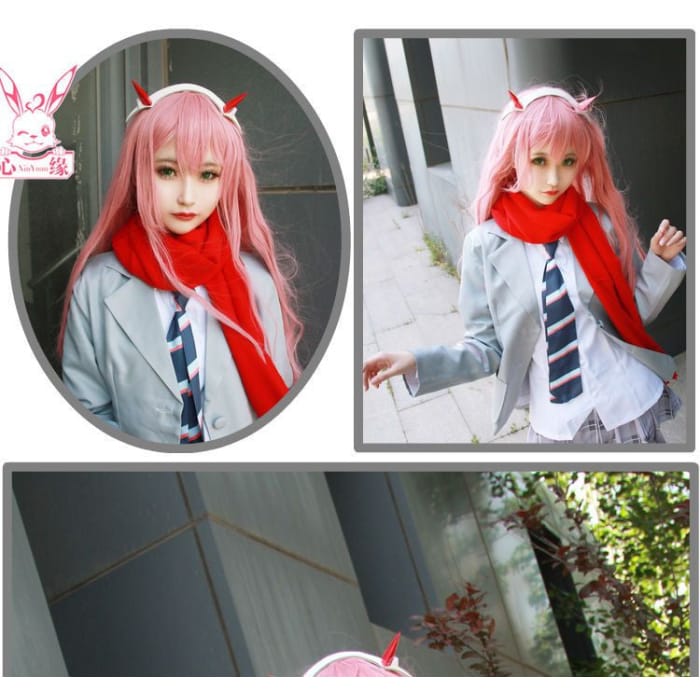 DARLING in the FRANXX Zero Two Cosplay Costume Set-7
