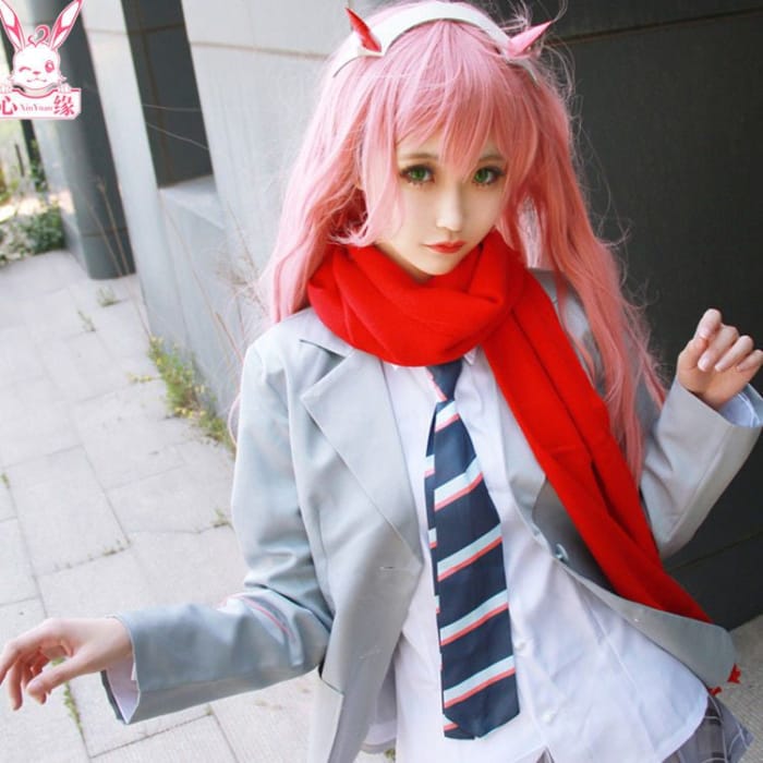 DARLING in the FRANXX Zero Two Cosplay Costume Set-3