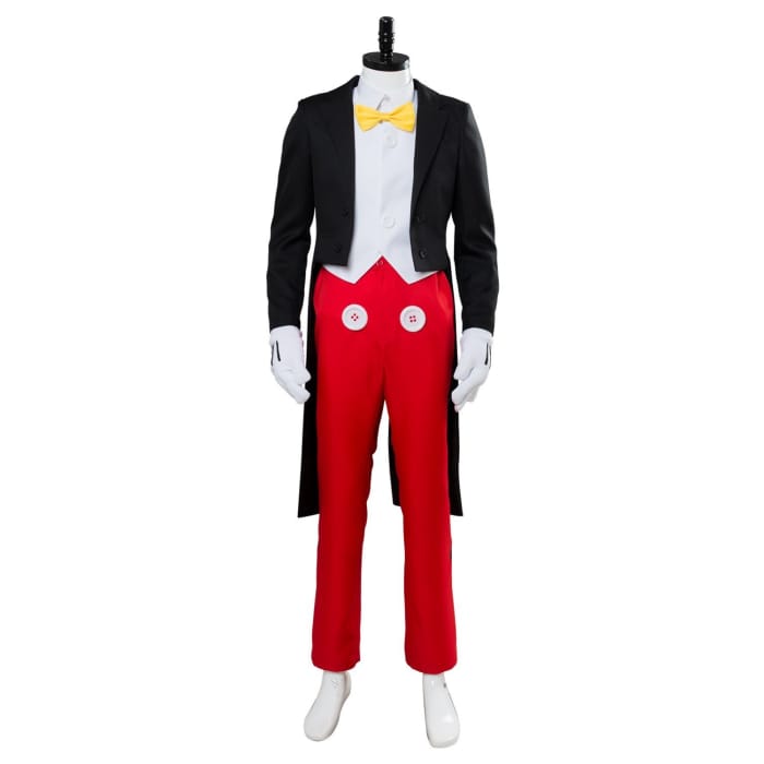 Disney Mickey Mouse Dinner Suit Tuxedo Halloween Cosplay Costume - Cospicky