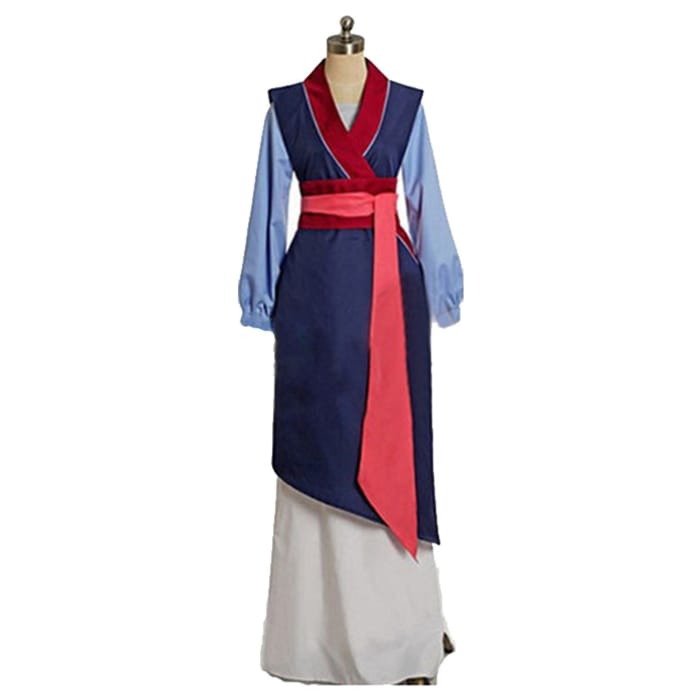 Disney Movie Mulan Hua Mulan Cosplay Costume Chinese Traditional Dress - Cospicky