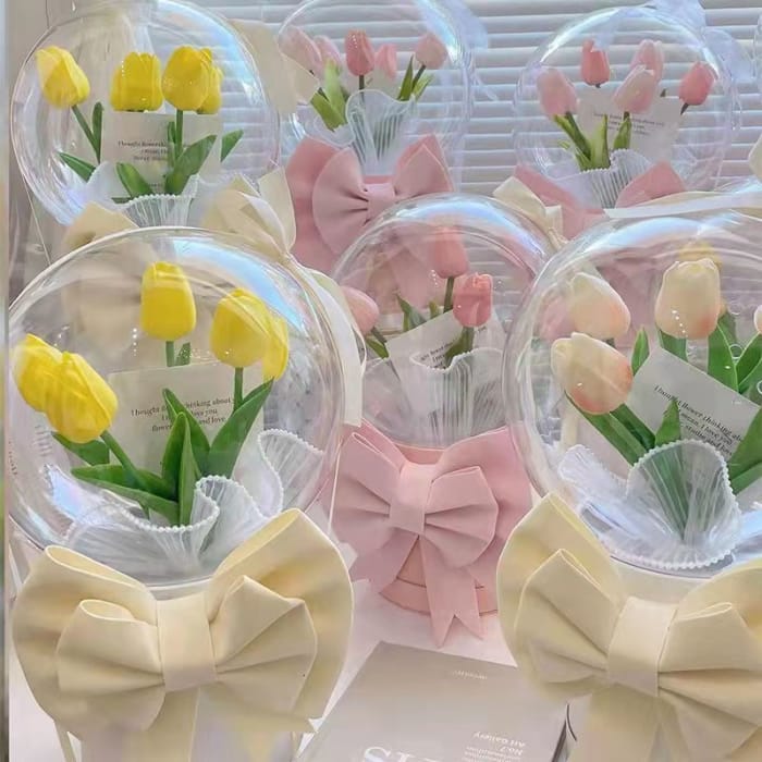 Diy Tulip Bubble LED Flower Bouquet LIN125 - gift