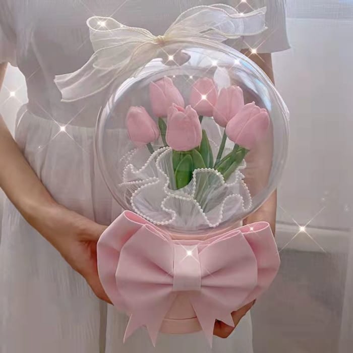 Diy Tulip Bubble LED Flower Bouquet LIN125 - Whole set /