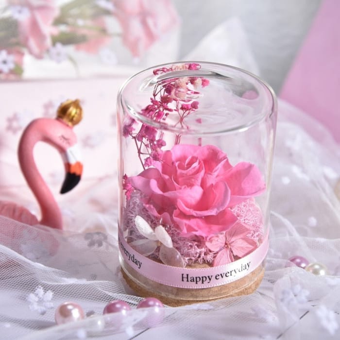 Everlasting Flower Gift - 4-dark pink - gift