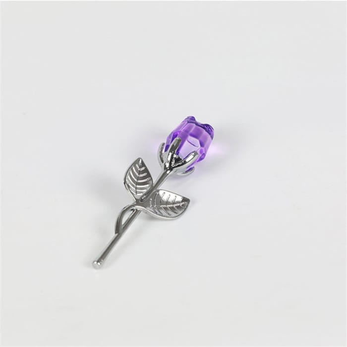 Everlasting Flower Gift - purple silver flower - gift