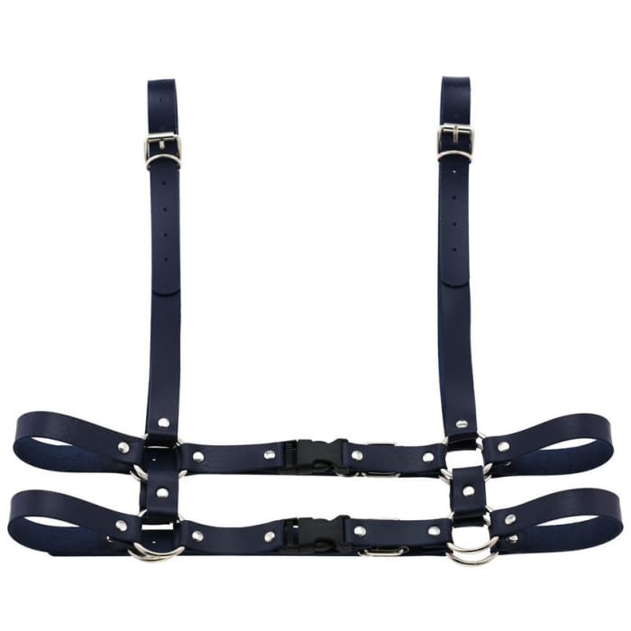 Faux Leather Body Harness Belt-7