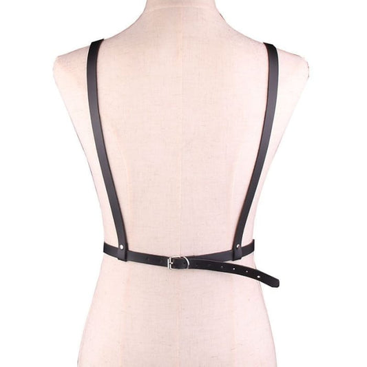Faux Leather Body Harness-2