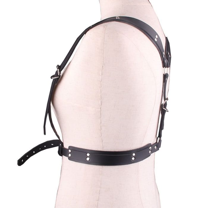 Faux Leather Harness Belt-7