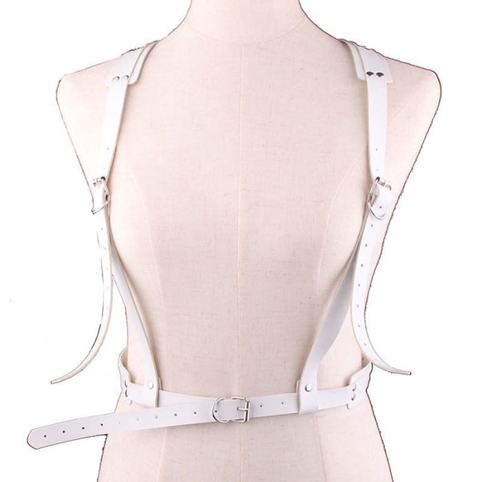 Faux Leather Harness Belt-9