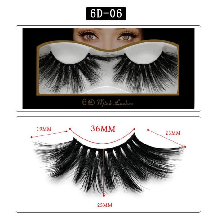 Faux Mink Eyelashes 6D 25MM - Cospicky