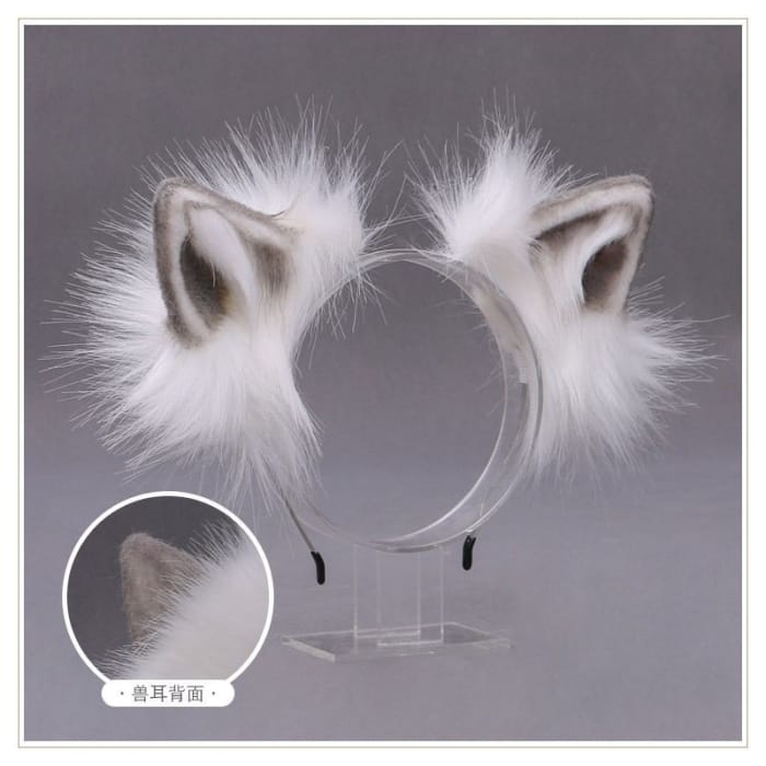 Fluffy Animal Ear Headband-4