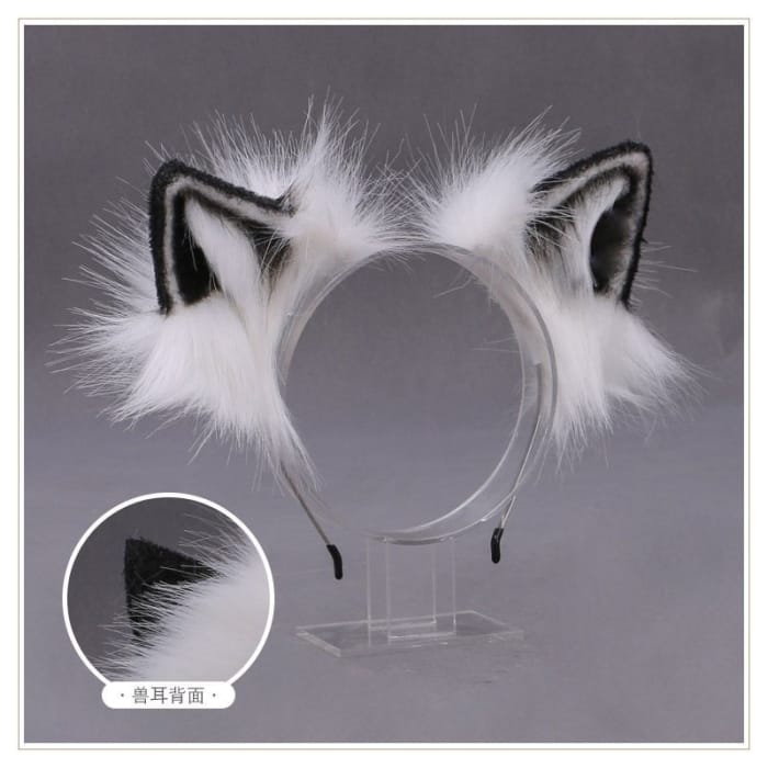 Fluffy Animal Ear Headband-7