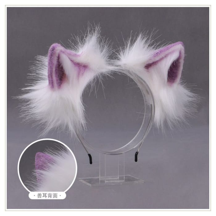 Fluffy Animal Ear Headband-5