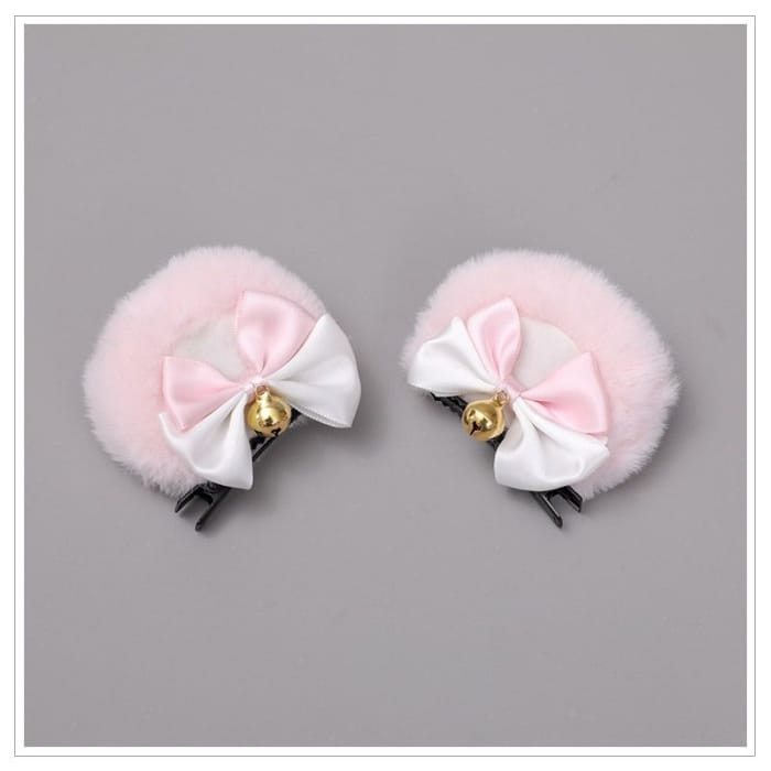 Fluffy Bear Ear Hair Clip-6
