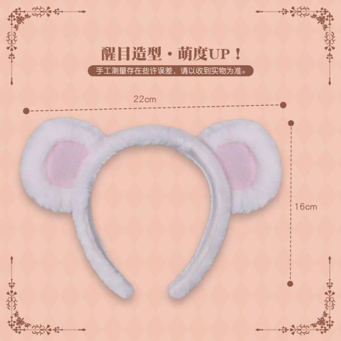Fluffy Bear Ear Headband-2