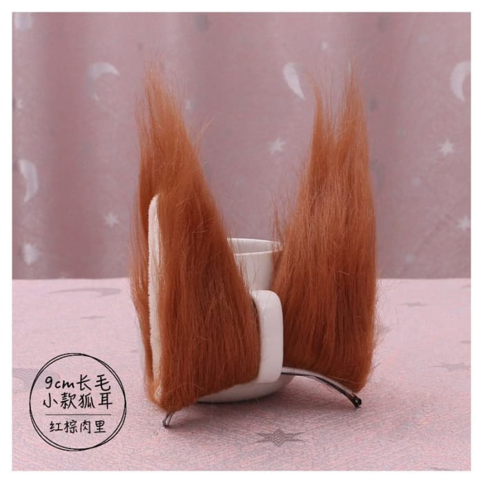 Fluffy Fox Ear Hair Clip-11