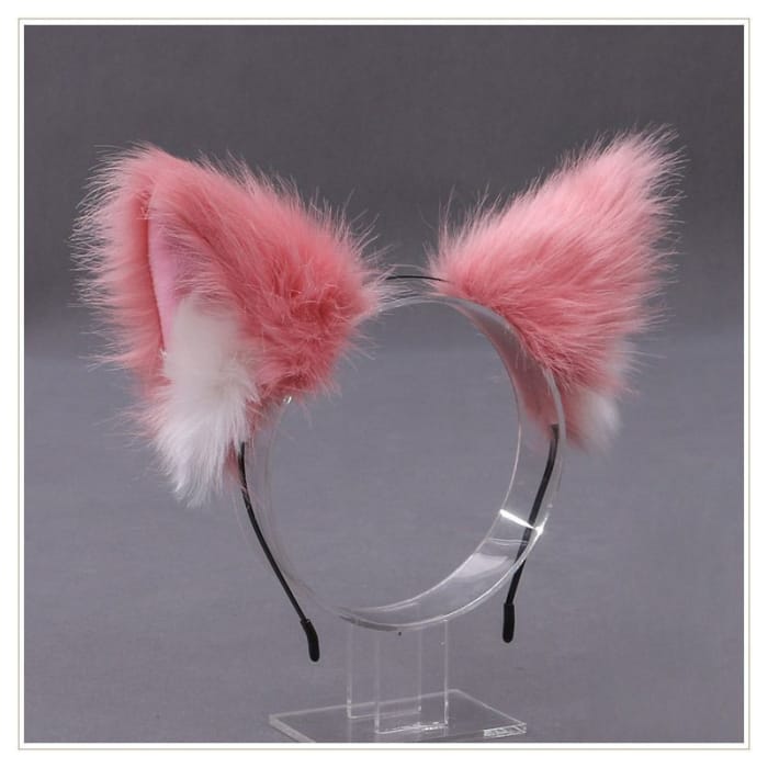 Fluffy Fox Ear Headband-12