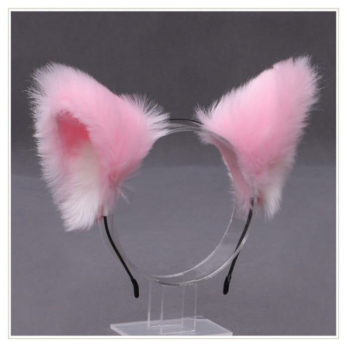 Fluffy Fox Ear Headband-9