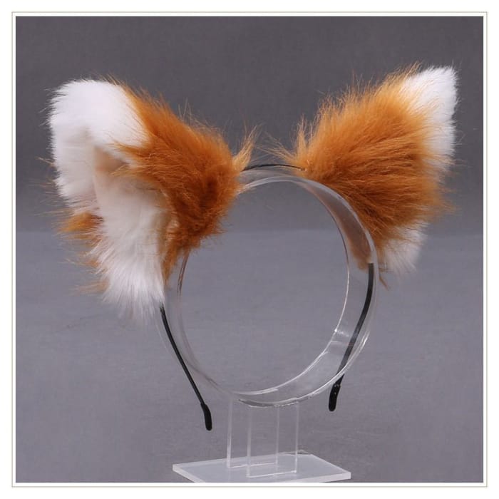 Fluffy Fox Ear Headband-16