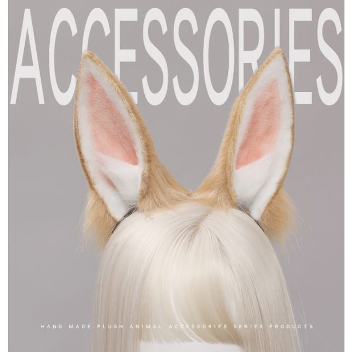 Fluffy Rabbit Ear Headband / Tail / Set-5