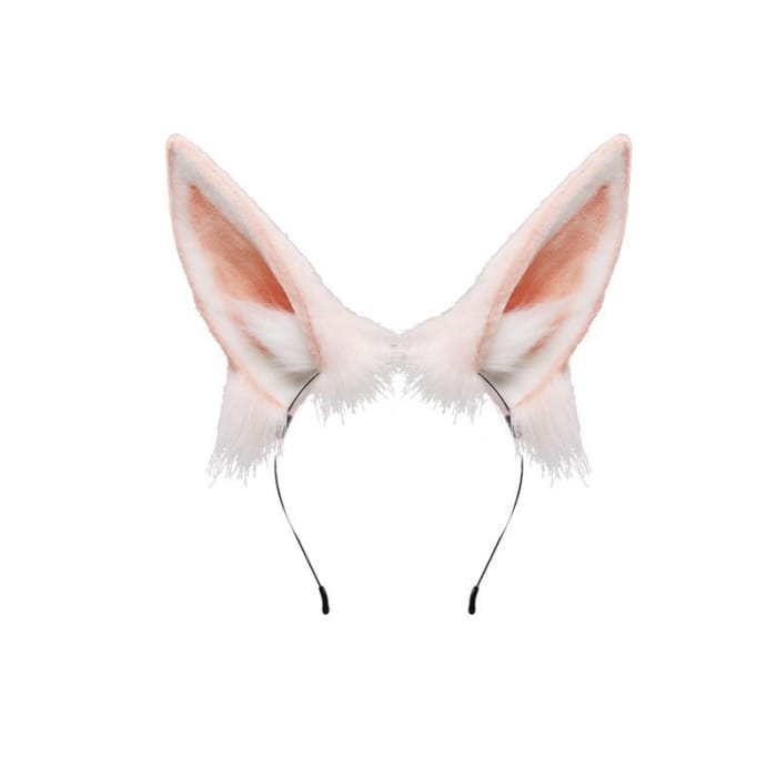 Fluffy Rabbit Ear Headband / Tail / Set-4