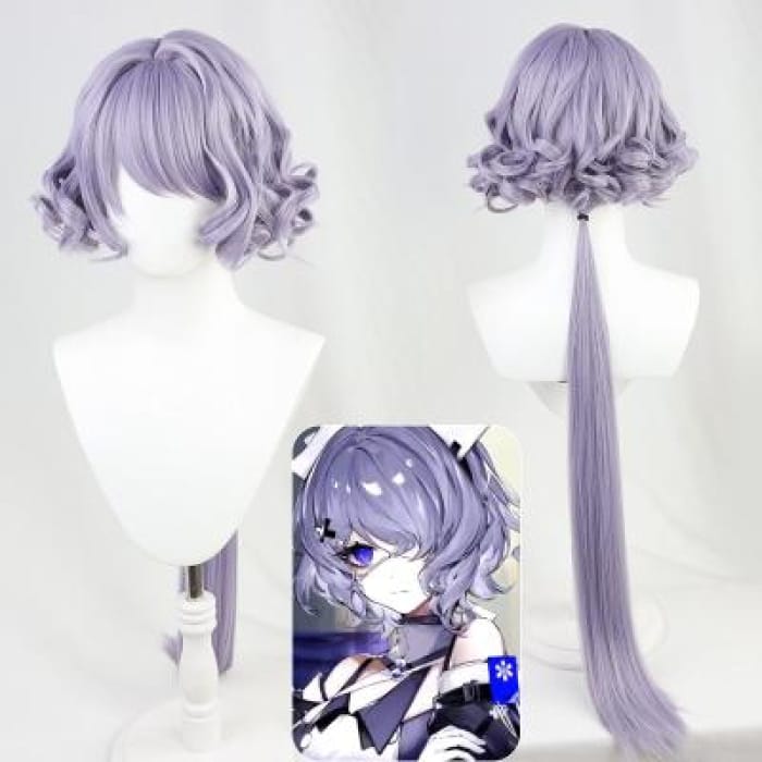 Game Arknights Whisperain Cosplay Long Purple Wig C15912 - Cospicky