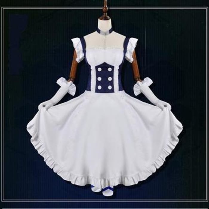 Game Azur Lane Belfast Cosplay Sexy Cute Maid Dress CC0020 - Cospicky