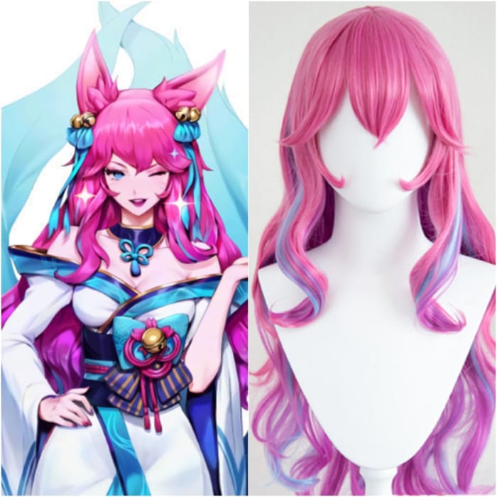 Game League of Legends Ahri Cosplay Wig C15491 - Cospicky