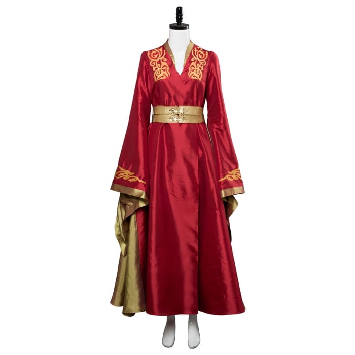 Game of thrones Cersei Lannister Red Luxury Dress Cosplay Costume - Cospicky
