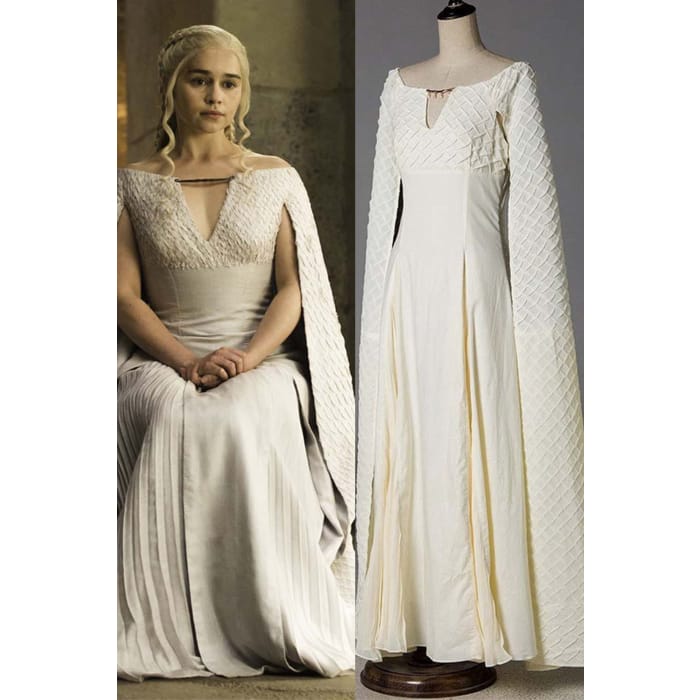 Game of Thrones Daenerys Targaryen Cosplay Costume Season 5 Mother of Dragon Outfit - Cospicky