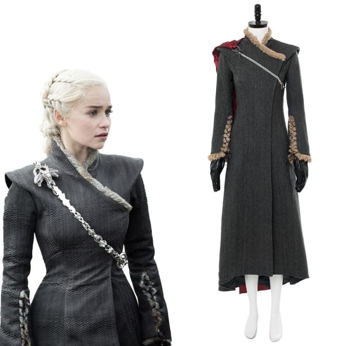 Game of Thrones Season 7 Daenerys Targaryen Dany Mother of Dragon Outfit Gown Dress - Cospicky