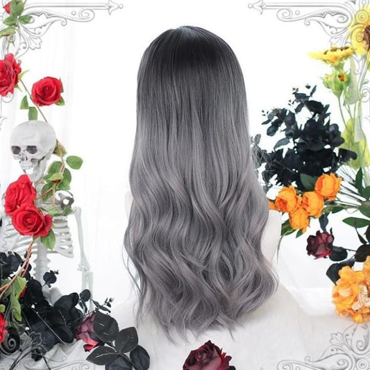 Gentle Lolita Silvery Gray Long Curls Hair SS0469 - Cospicky